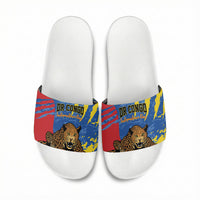 DR Congo Independence Day Slide Sandals Congo-Kinshasa Leopard