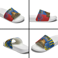 DR Congo Independence Day Slide Sandals Congo-Kinshasa Leopard