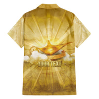 Personalised British Virgin Islands Hawaiian Shirt Vintage Gold Oil Lamp