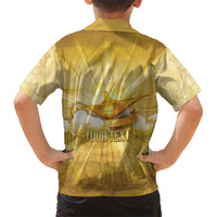 Personalised British Virgin Islands Hawaiian Shirt Vintage Gold Oil Lamp