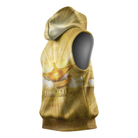 Personalised British Virgin Islands Sleeveless Hoodie Vintage Gold Oil Lamp