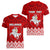 Custom Belarus 1991 Women V Neck T Shirt Belarusian Coat Of Arms Mix Folk Pattern - Wonder Print Shop