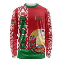 Belarus Long Sleeve Shirt Belarusian Coat Of Arms Flag Style LT01