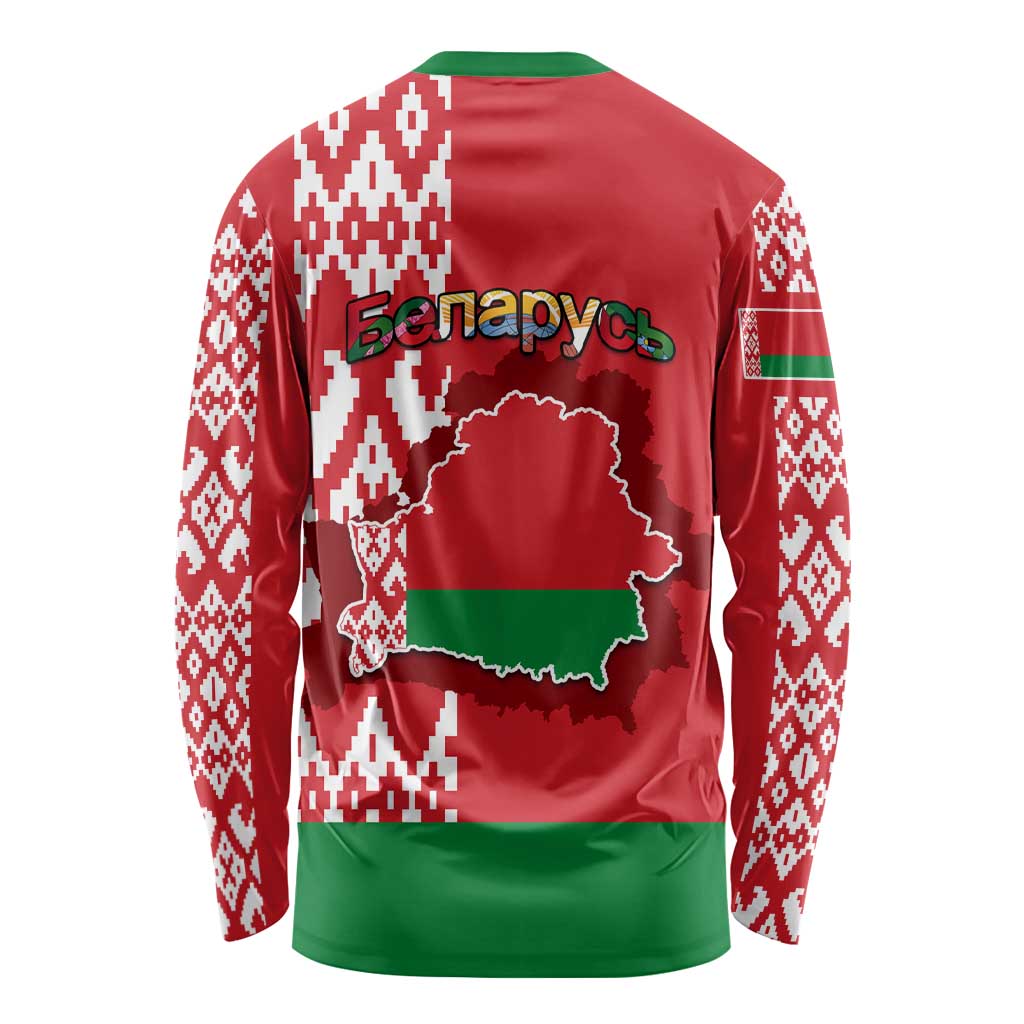 Belarus Long Sleeve Shirt Belarusian Coat Of Arms Flag Style LT01