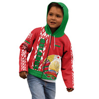 Custom Belarus Kid Hoodie Belarusian Coat Of Arms Flag Style - Wonder Print Shop