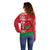 Custom Belarus Off Shoulder Sweater Belarusian Coat Of Arms Flag Style - Wonder Print Shop
