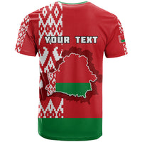 Custom Belarus T Shirt Belarusian Coat Of Arms Flag Style - Wonder Print Shop