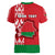 Custom Belarus Women V Neck T Shirt Belarusian Coat Of Arms Flag Style - Wonder Print Shop