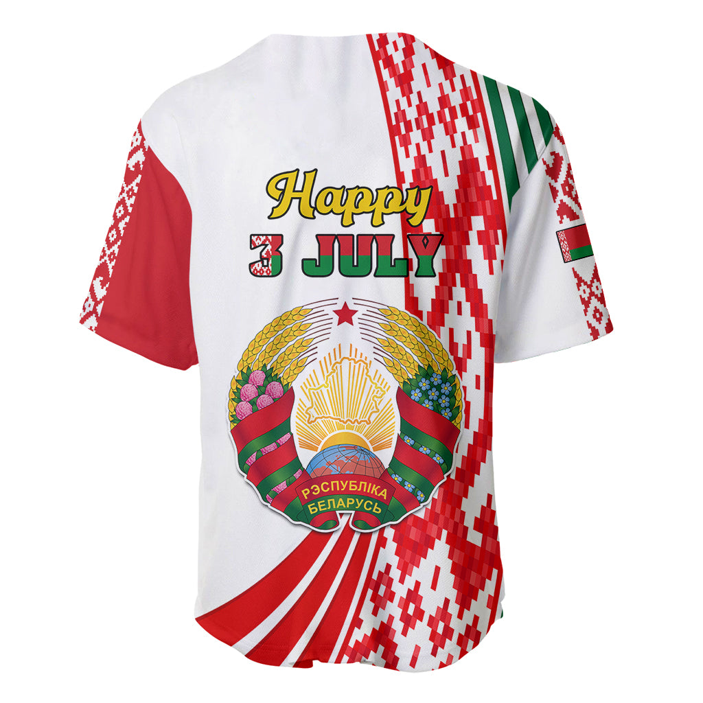 3 July Belarus Independence Day Baseball Jersey Belarusian Flag Style Special Version - Wonder Print Shop