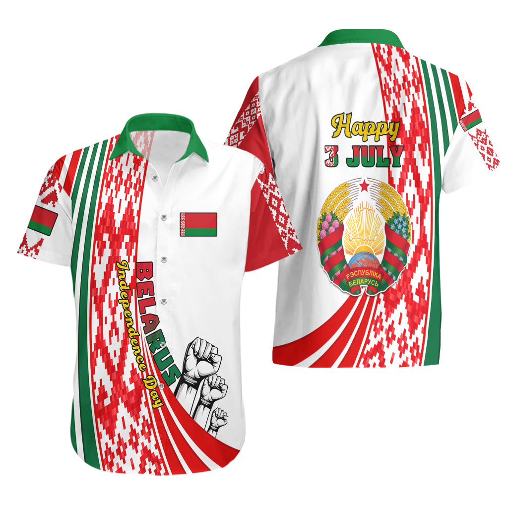 3 July Belarus Independence Day Hawaiian Shirt Belarusian Flag Style Special Version - Wonder Print Shop