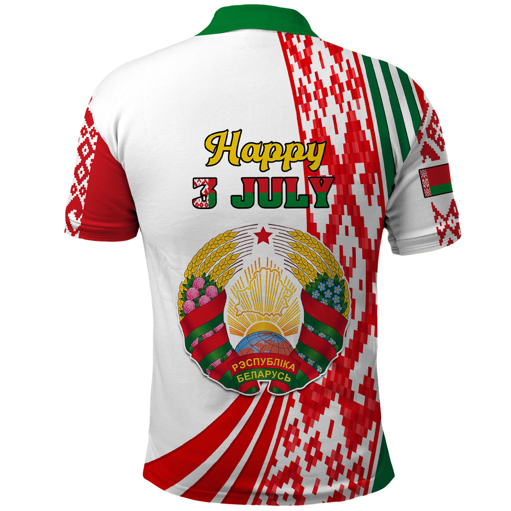 3 July Belarus Independence Day Polo Shirt Belarusian Flag Style Special Version - Wonder Print Shop