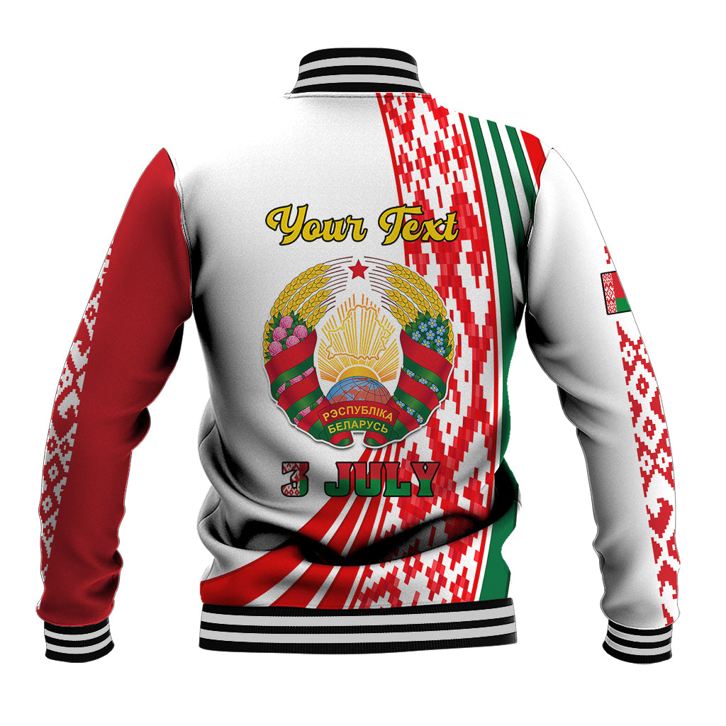 Custom 3 July Belarus Independence Day Baseball Jacket Belarusian Flag Style Special Version - Wonder Print Shop