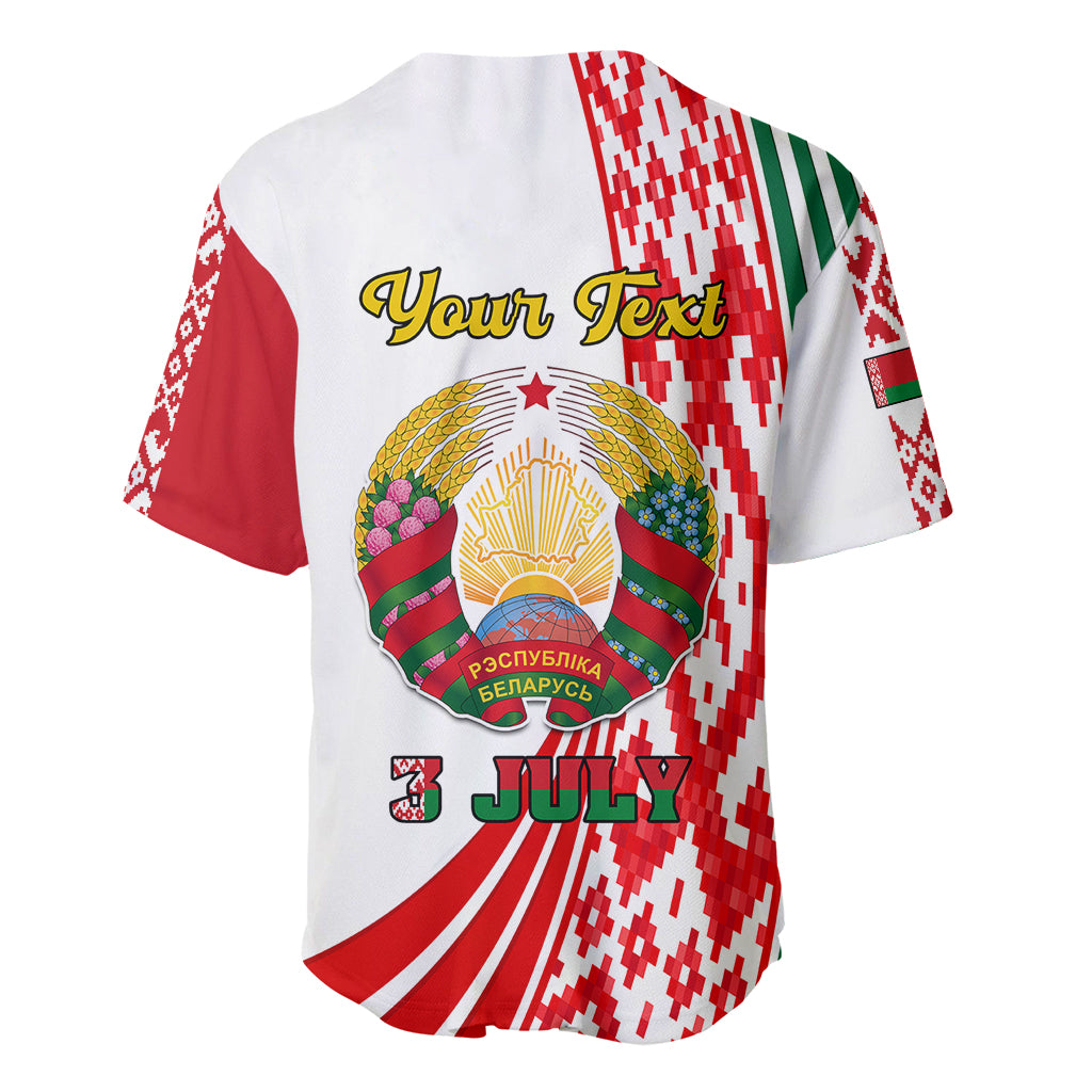 Custom 3 July Belarus Independence Day Baseball Jersey Belarusian Flag Style Special Version - Wonder Print Shop