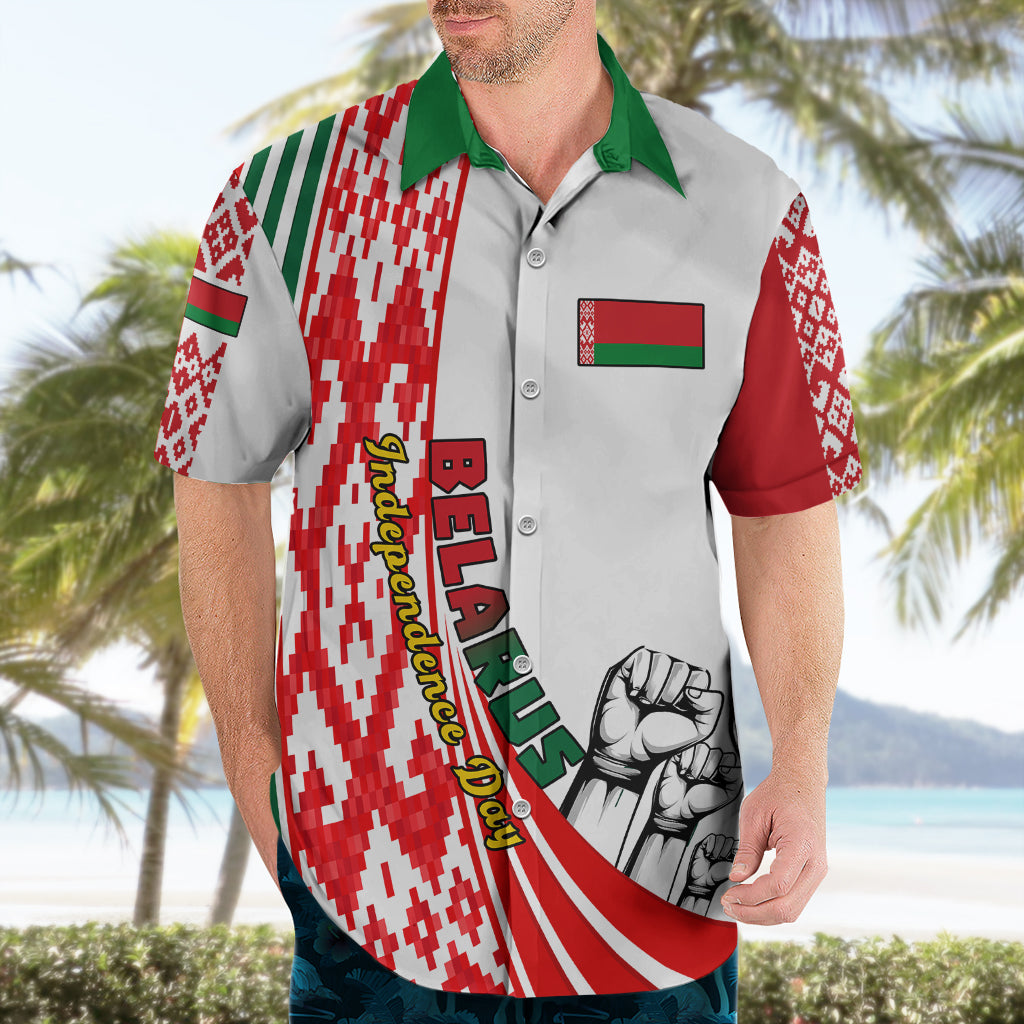 Custom 3 July Belarus Independence Day Hawaiian Shirt Belarusian Flag Style Special Version - Wonder Print Shop