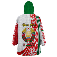 Custom 3 July Belarus Independence Day Wearable Blanket Hoodie Belarusian Flag Style Special Version - Wonder Print Shop