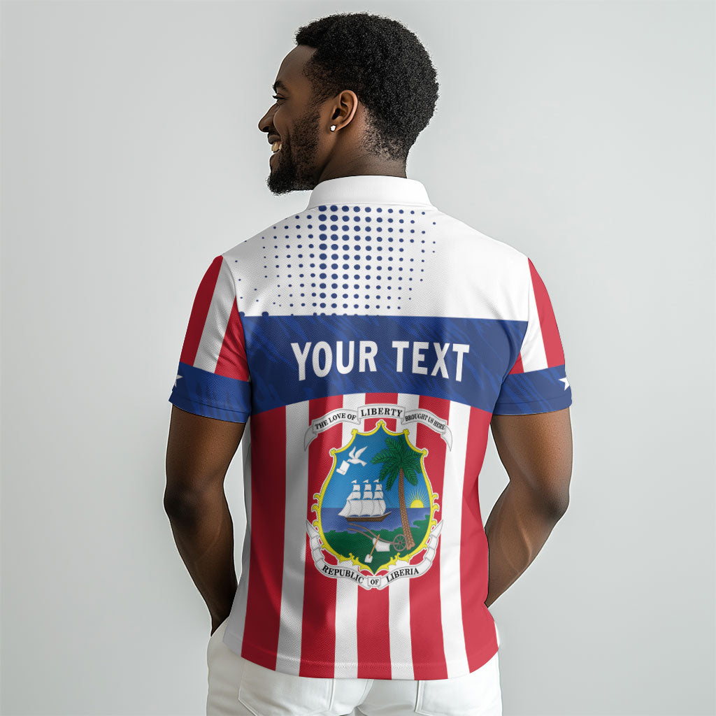 Personalized Liberia 1847 Polo Shirt Happy Independence Day LT01