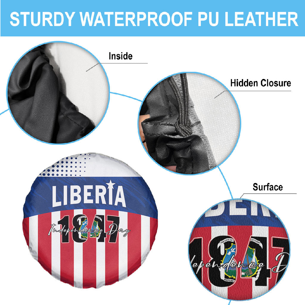 Liberia 1847 Spare Tire Cover Happy Independence Day