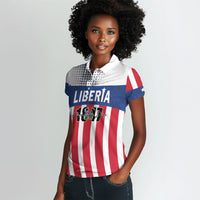Personalized Liberia 1847 Women Polo Shirt Happy Independence Day