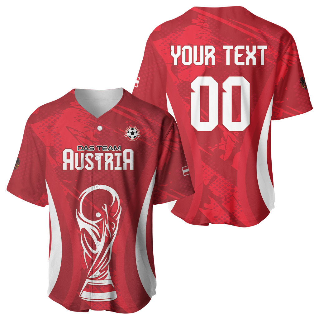 Custom Austria 2026 World Football Baseball Jersey Immer wieder Osterreich