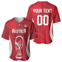 Custom Austria 2026 World Football Baseball Jersey Immer wieder Osterreich