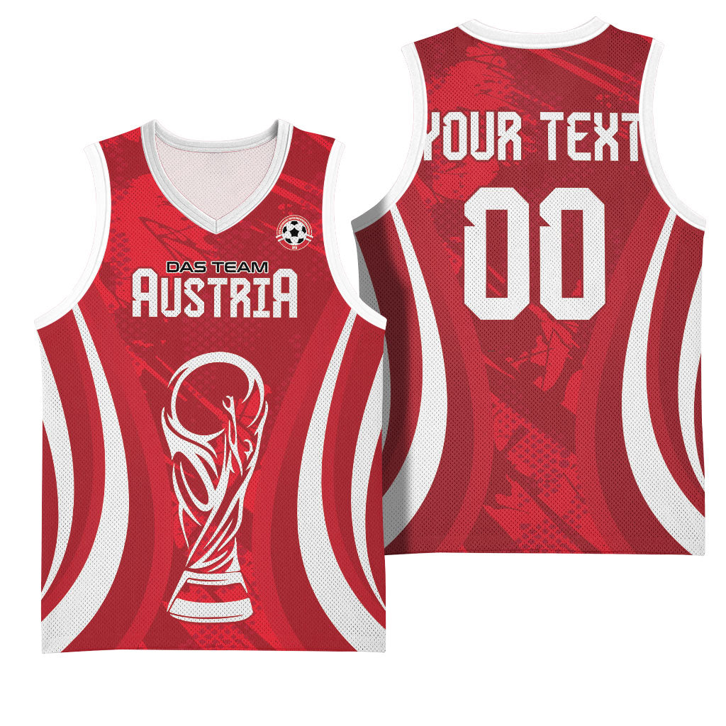 Custom Austria 2026 World Football Basketball Jersey Immer wieder Osterreich