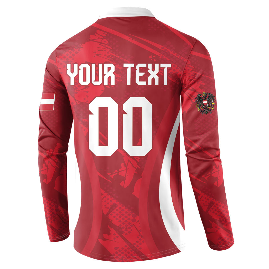 Custom Austria 2026 World Football Button Sweatshirt Immer wieder Osterreich