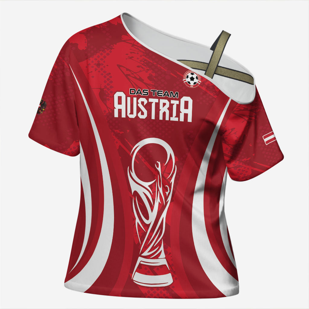 Custom Austria 2026 World Football Cross Shoulder Shirt Immer wieder Osterreich