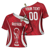 Custom Austria 2026 World Football Cross Shoulder Shirt Immer wieder Osterreich