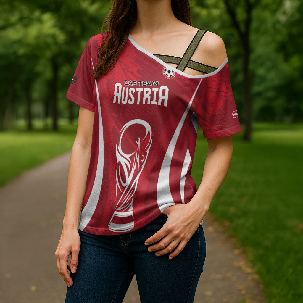 Custom Austria 2026 World Football Cross Shoulder Shirt Immer wieder Osterreich