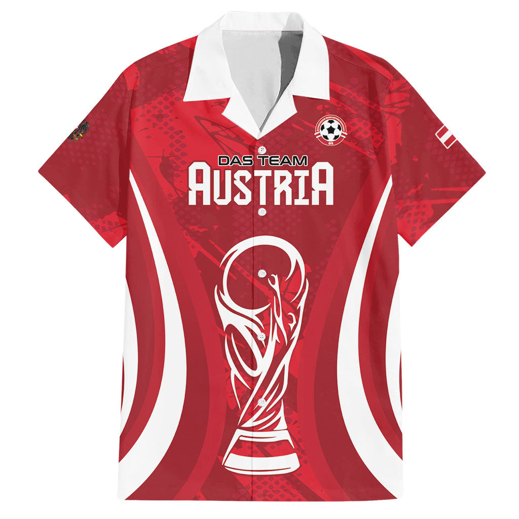 Custom Austria 2026 World Football Hawaiian Shirt Immer wieder Osterreich