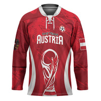 Custom Austria 2026 World Football Hockey Jersey Immer wieder Osterreich