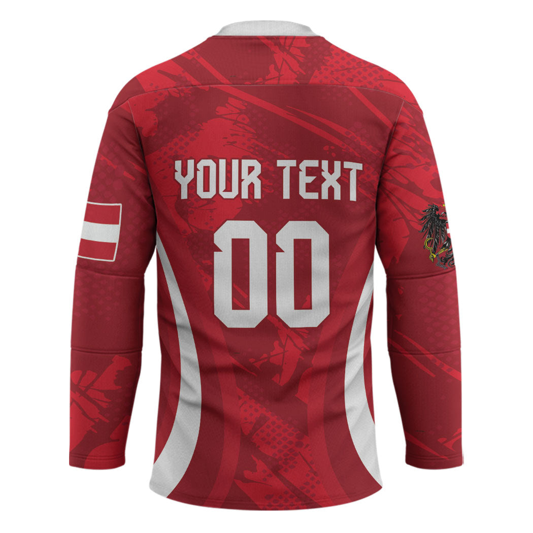Custom Austria 2026 World Football Hockey Jersey Immer wieder Osterreich