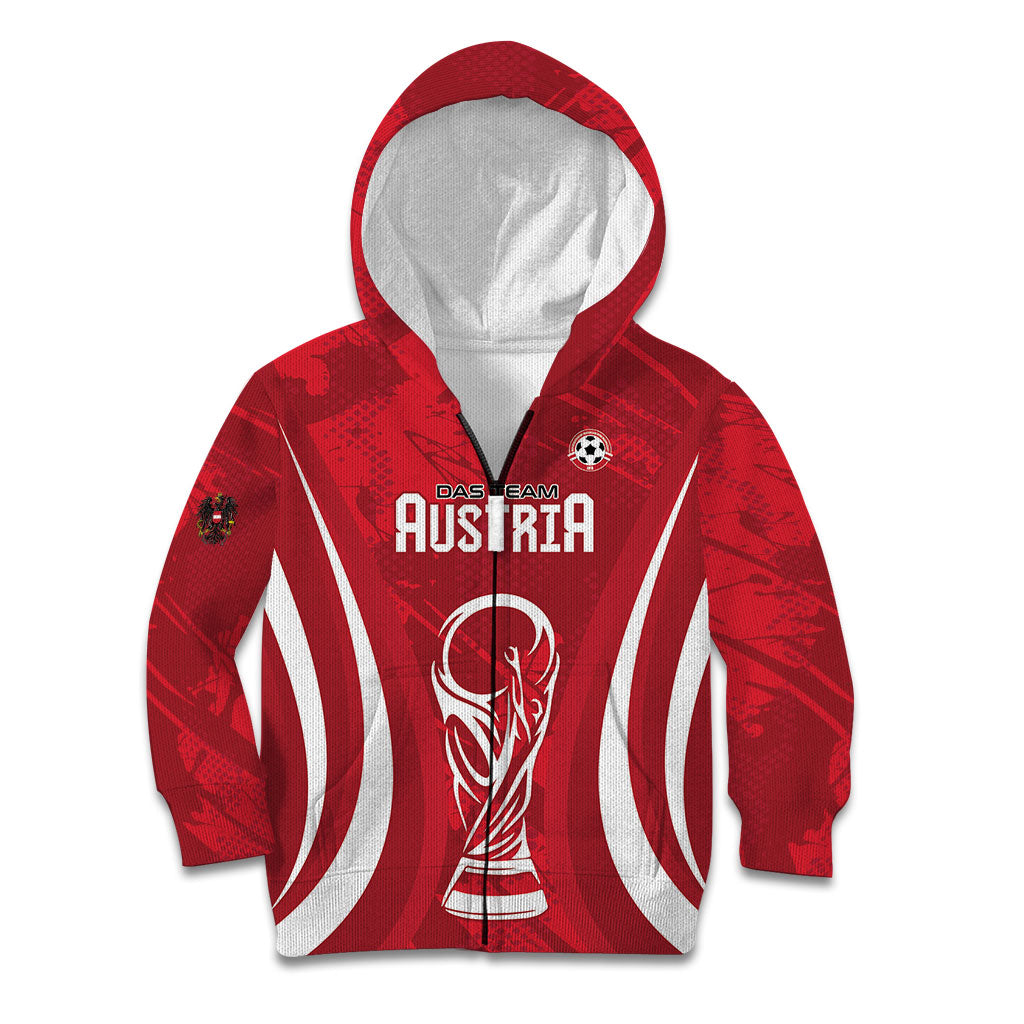 Custom Austria 2026 World Football Kid Hoodie Immer wieder Osterreich