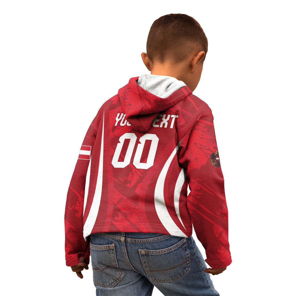 Custom Austria 2026 World Football Kid Hoodie Immer wieder Osterreich