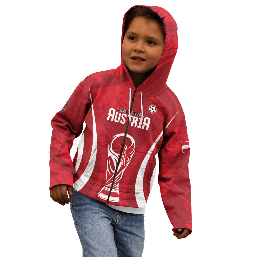 Custom Austria 2026 World Football Kid Hoodie Immer wieder Osterreich