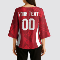 Custom Austria 2026 World Football Kimono Sleeve Blouse Immer wieder Osterreich