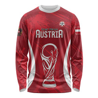 Custom Austria 2026 World Football Long Sleeve Shirt Immer wieder Osterreich