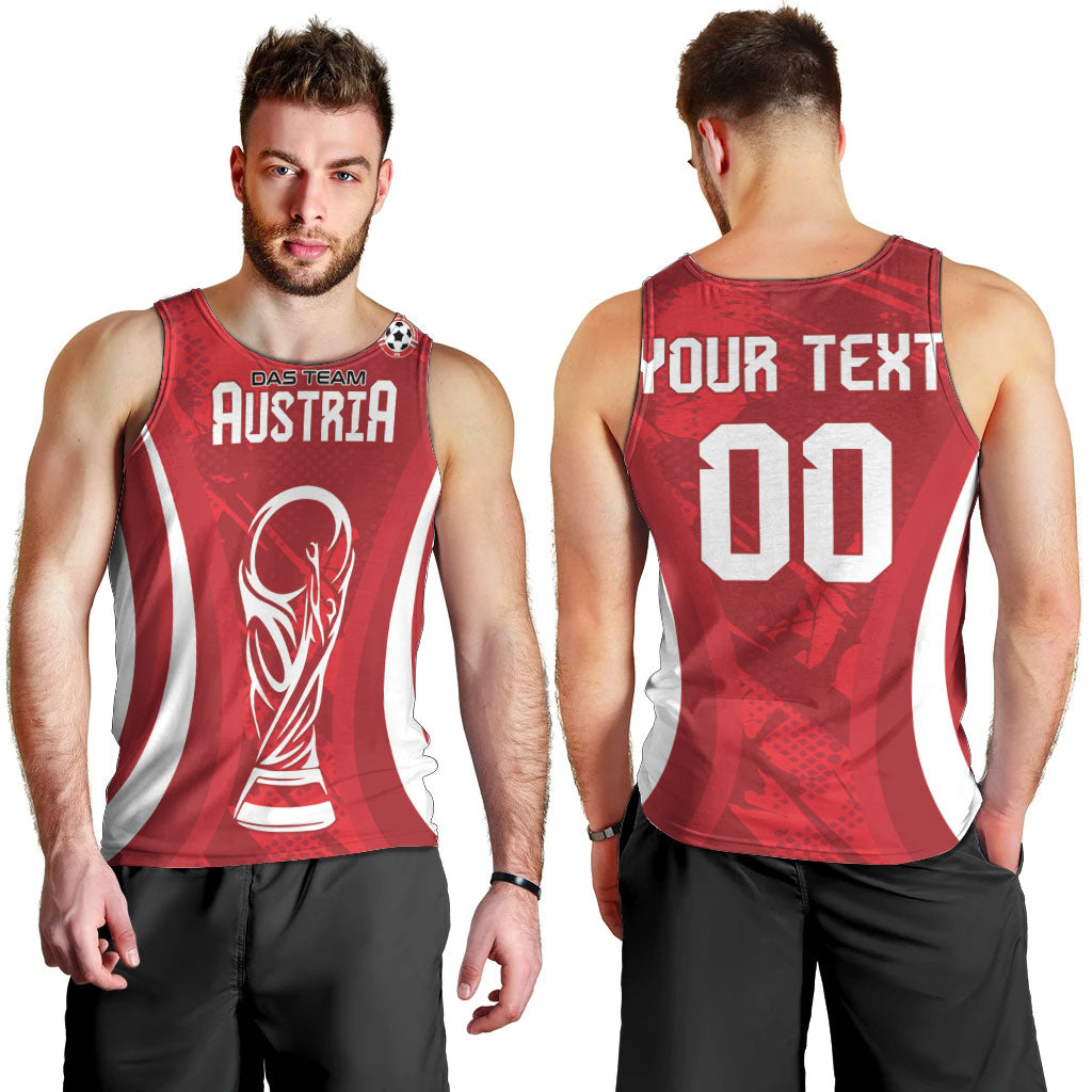 Custom Austria 2026 World Football Men Tank Top Immer wieder Osterreich