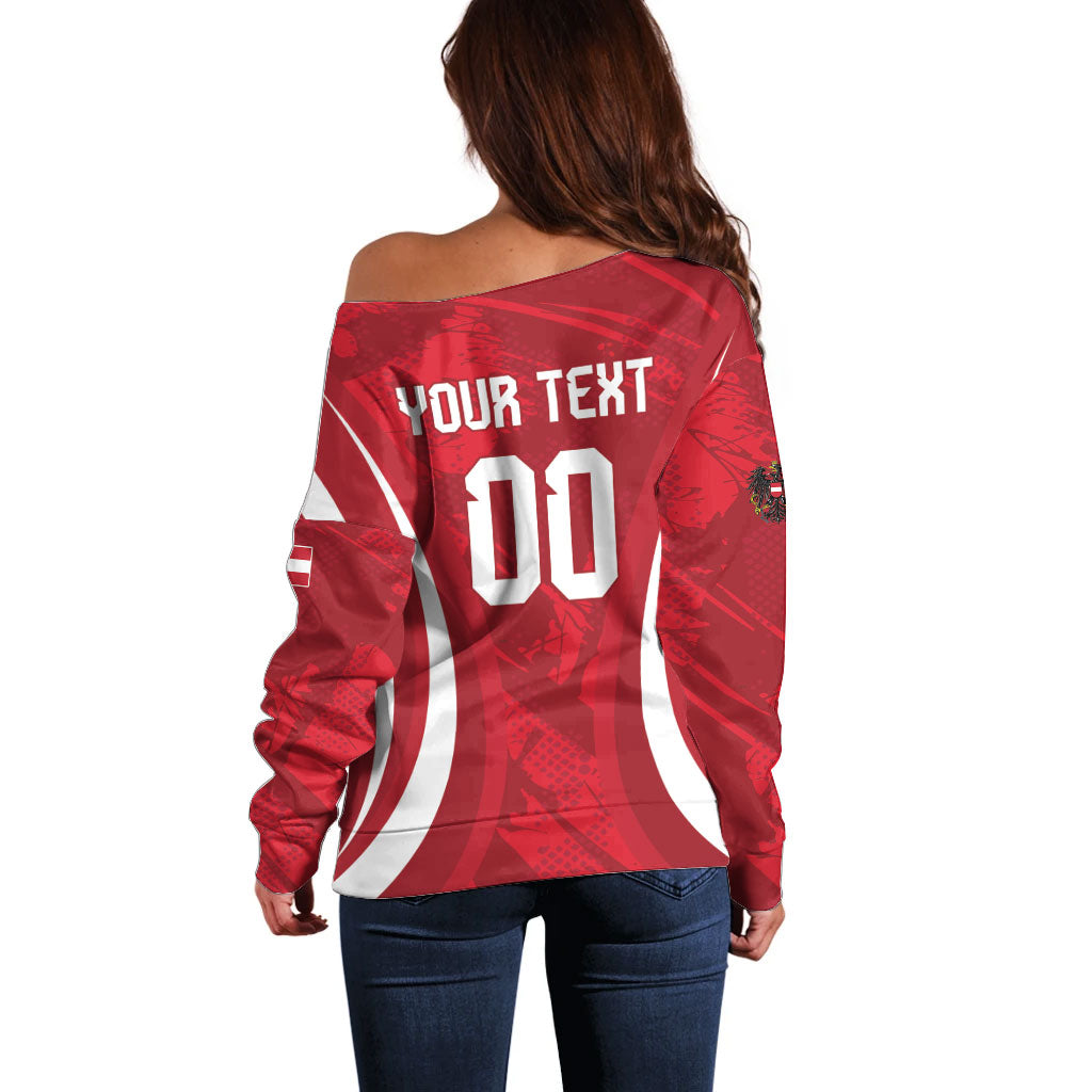 Custom Austria 2026 World Football Off Shoulder Sweater Immer wieder Osterreich