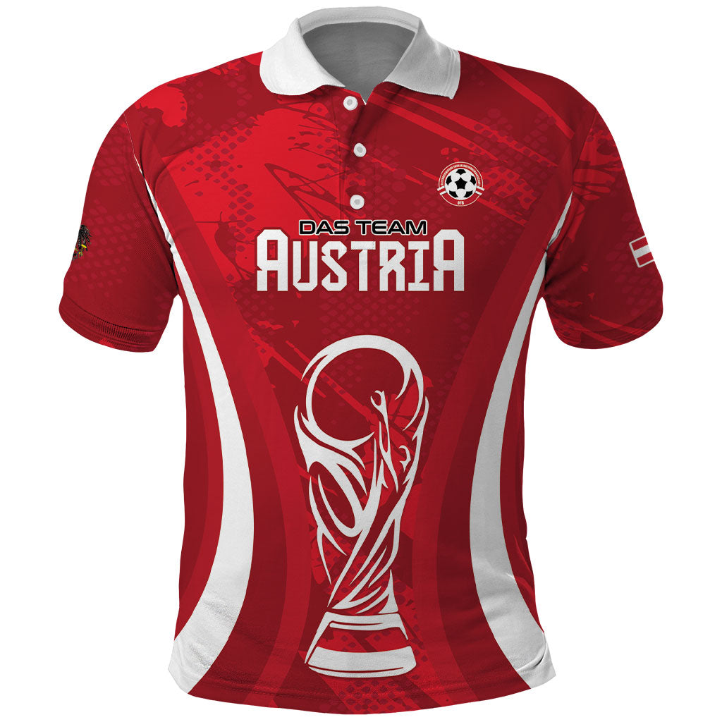 Custom Austria 2026 World Football Polo Shirt Immer wieder Osterreich