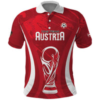 Custom Austria 2026 World Football Polo Shirt Immer wieder Osterreich