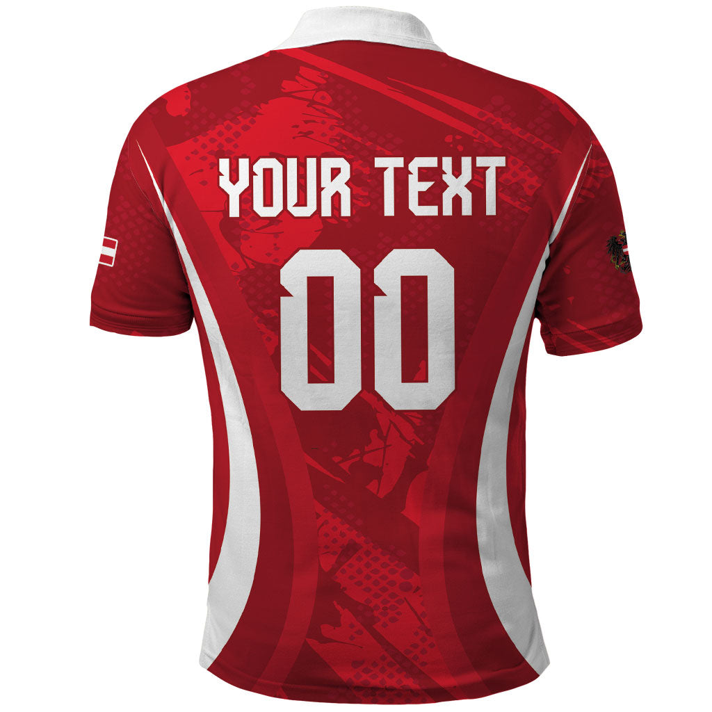 Custom Austria 2026 World Football Polo Shirt Immer wieder Osterreich
