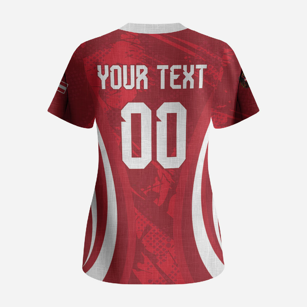 Custom Austria 2026 World Football Scrub Top Immer wieder Osterreich