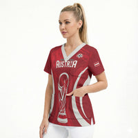 Custom Austria 2026 World Football Scrub Top Immer wieder Osterreich