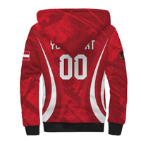 Custom Austria 2026 World Football Sherpa Hoodie Immer wieder Osterreich