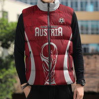 Custom Austria 2026 World Football Sleeveless Puffer Jacket Immer wieder Osterreich