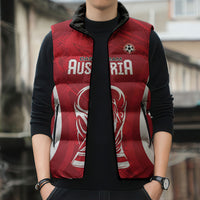 Custom Austria 2026 World Football Sleeveless Puffer Jacket Immer wieder Osterreich