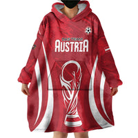 Custom Austria 2026 World Football Wearable Blanket Hoodie Immer wieder Osterreich