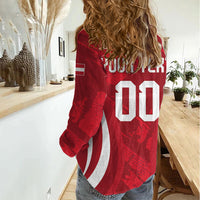 Custom Austria 2026 World Football Women Casual Shirt Immer wieder Osterreich