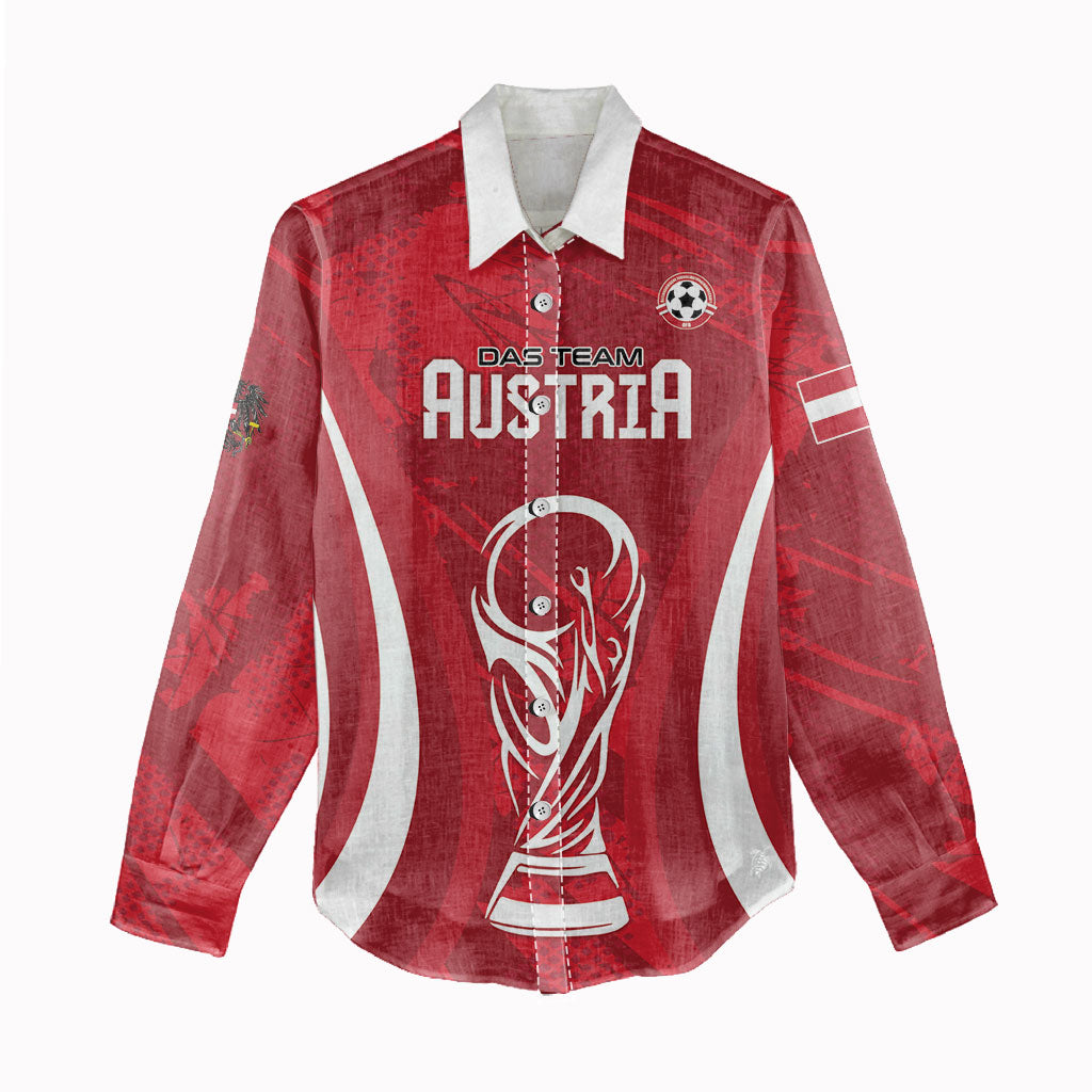 Custom Austria 2026 World Football Women Casual Shirt Immer wieder Osterreich